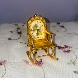 Timex miniature rocking chair quartz desk clock